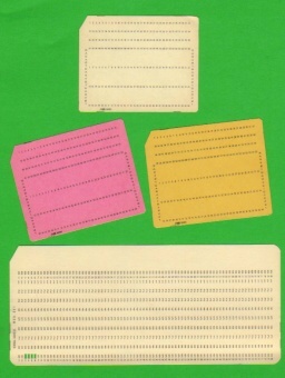 1960: schede - cards