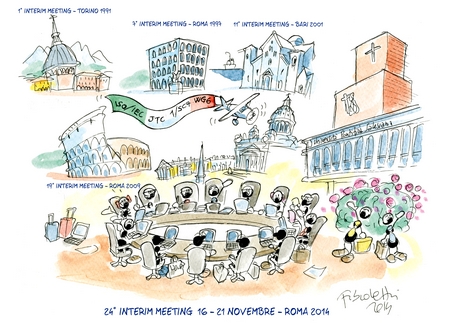 disegno su un evento ISO a Roma